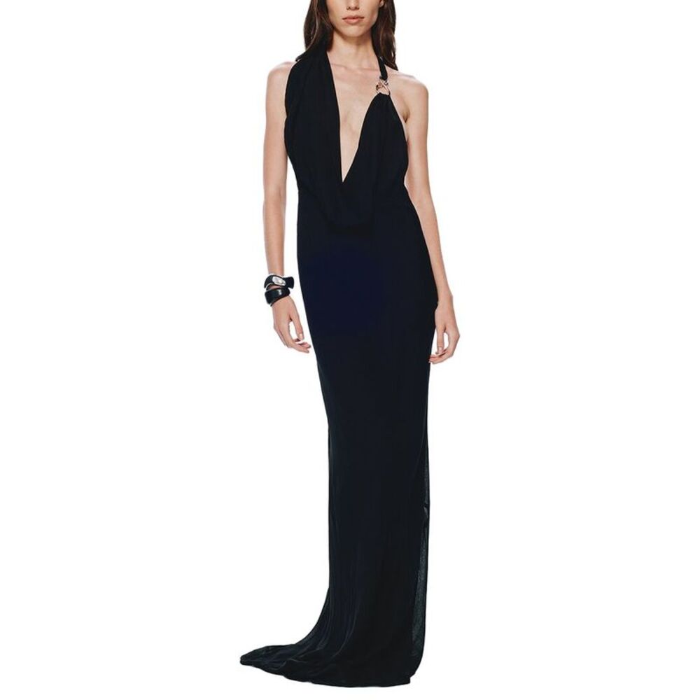 Misha Womens  The 'Cascada' Draped Dress, Black